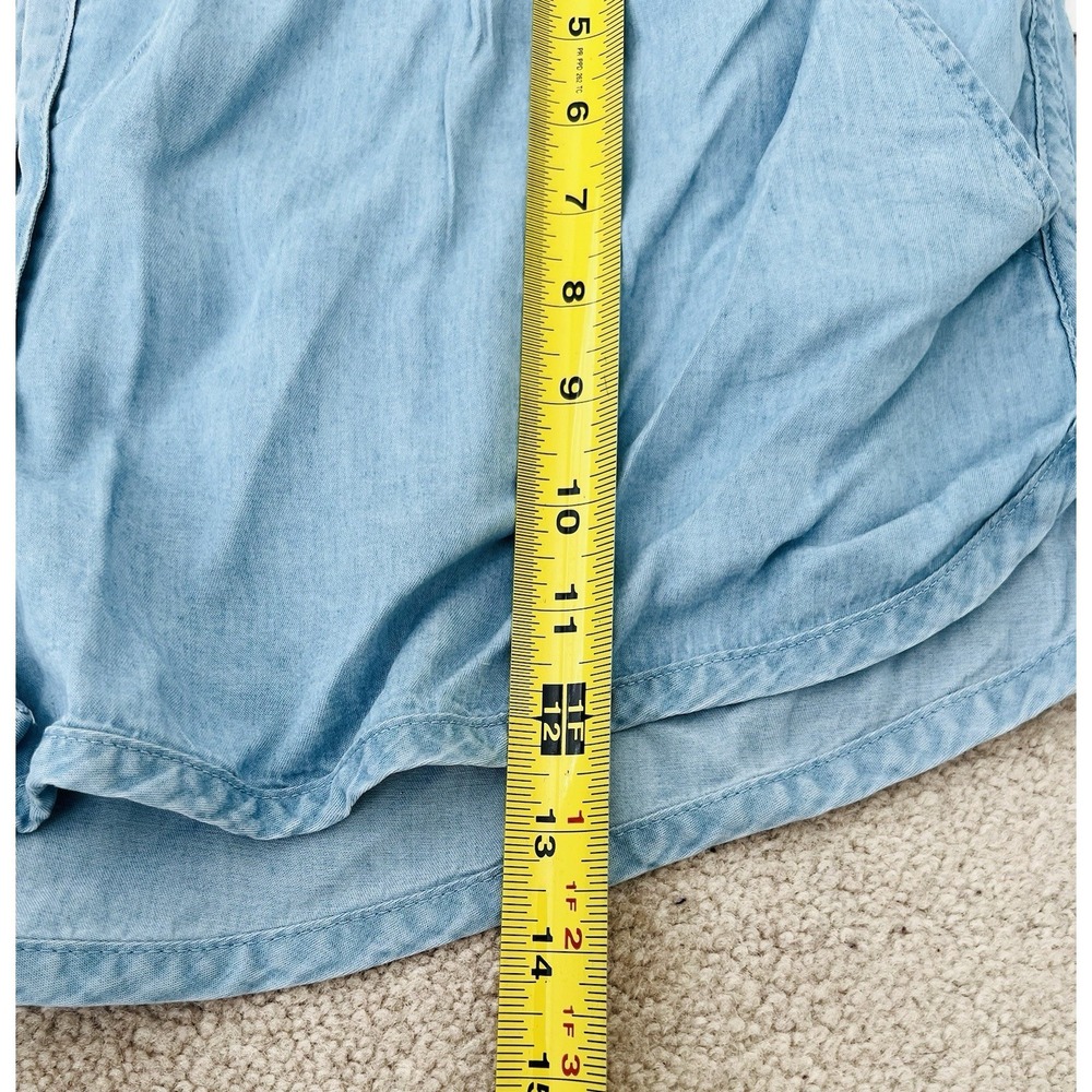 NWT SO Chambray Blue Dolphin Hem Pull On Shorts Size XL - Picture 6 of 9